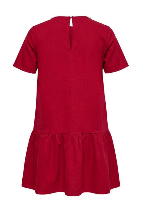 Trendyol Curve Damen Bordeaux Einfarbig Kurz / Mini Kurz A-Linie Große Größen Kleid - Image 5