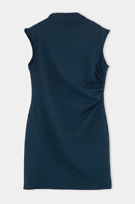 Trendyol Curve Damen Grün Einfarbig Kurz / Mini Ärmellos A-Linie Große Größen Kleid - Image 3
