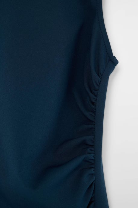 Trendyol Curve Damen Grün Einfarbig Kurz / Mini Ärmellos A-Linie Große Größen Kleid - Image 4