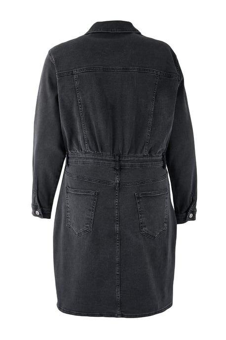 Trendyol Curve Damen Grau Einfarbig Kurz / Mini Lang Casual Hemdblusenkleid Große Größen Kleid - Image 4