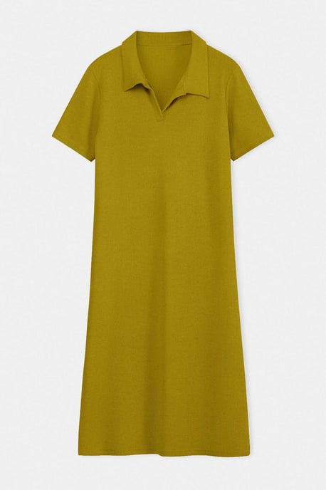 Trendyol Curve Damen Grün Einfarbig Kurz / Mini Kurz Casual Gerade Große Größen Kleid - Image 3