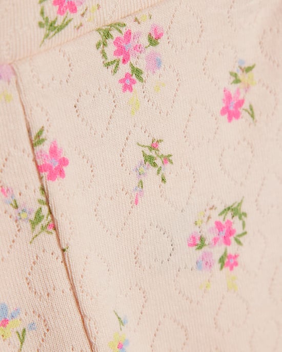 River Island Baby-Mädchen Strampler- & Hosen-Set Rosa Pointelle 2-teilig - Image 3
