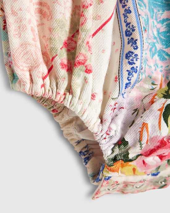 River Island Baby-Mädchen-Strampler Pink Patchwork Baumwolle - Image 3