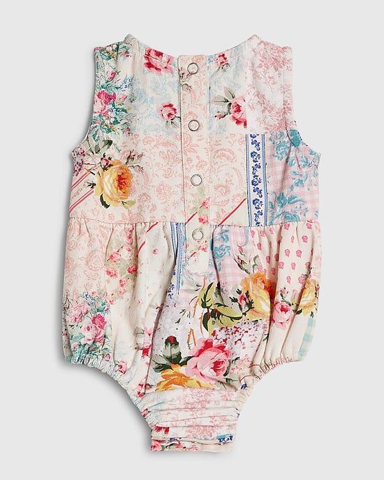 River Island Baby-Mädchen-Strampler Pink Patchwork Baumwolle - Image 4