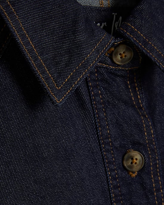 River Island Damen-Trenchjacke Blau Denim Kurz - Image 5