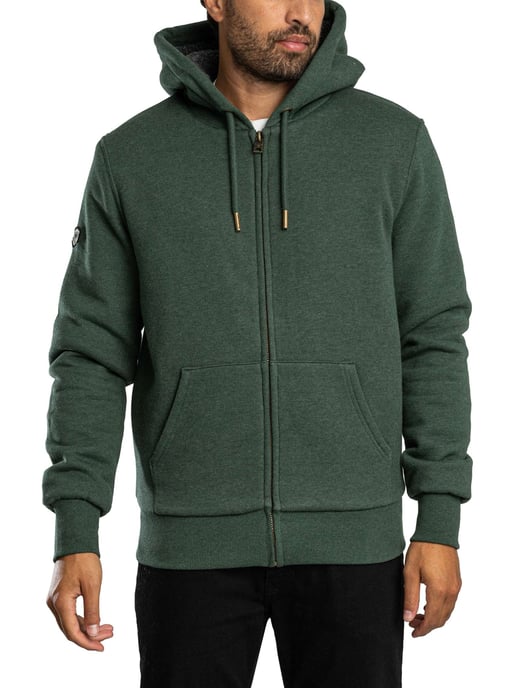 Superdry Kapuzenpullover Mit Borg-Futter, Grün - Image 2