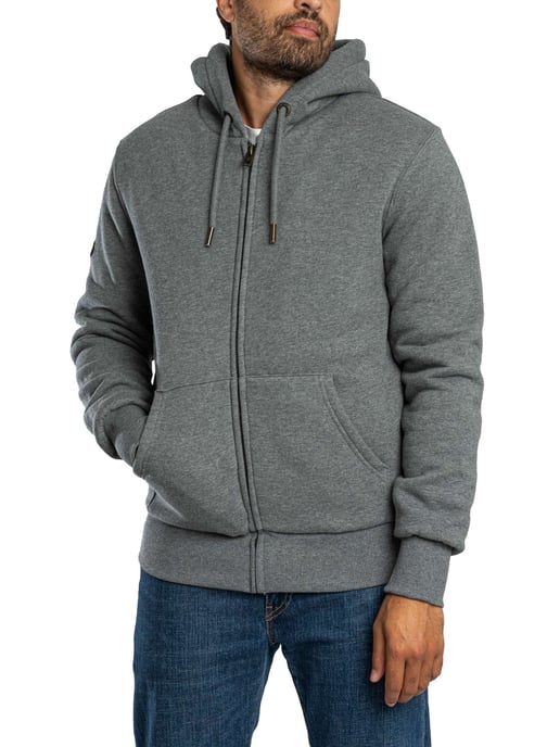 Superdry Kapuzenpullover Mit Borg-Futter, Grau - Image 2