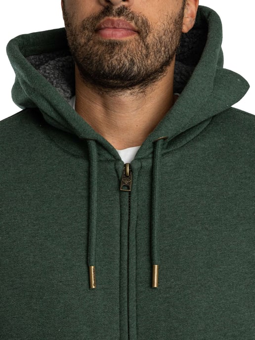 Superdry Kapuzenpullover Mit Borg-Futter, Grün - Image 5