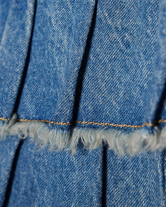 River Island Mädchen Rara Rock Blau Denim & Schleifen-Schlüsselanhänger - Image 4