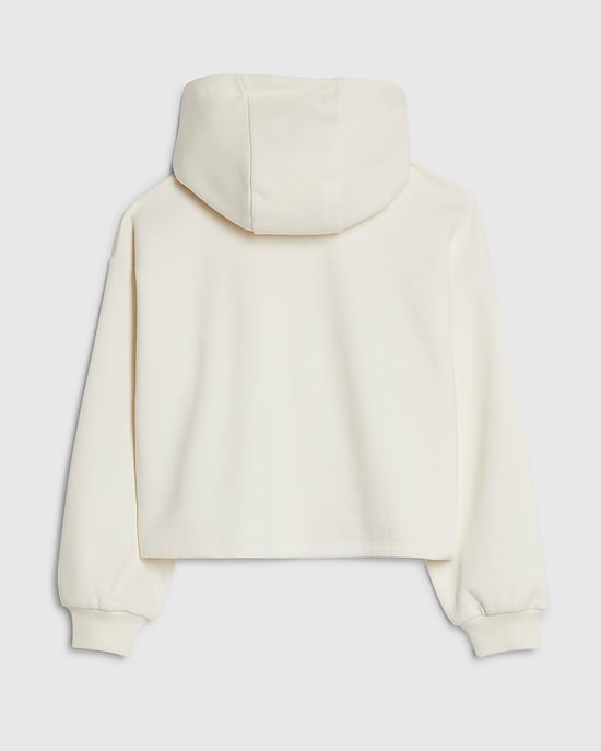 River Island Mädchen-Hoodie Cremefarben Verziert Langarm - Image 2