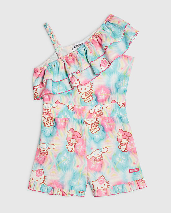 River Island Mädchen-Jumpsuit Blau Hello Kitty & Friends - Image 1