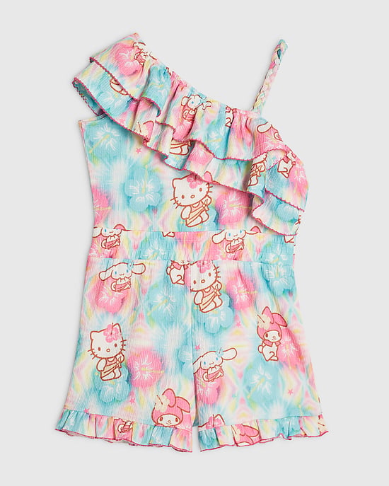 River Island Mädchen-Jumpsuit Blau Hello Kitty & Friends - Image 4