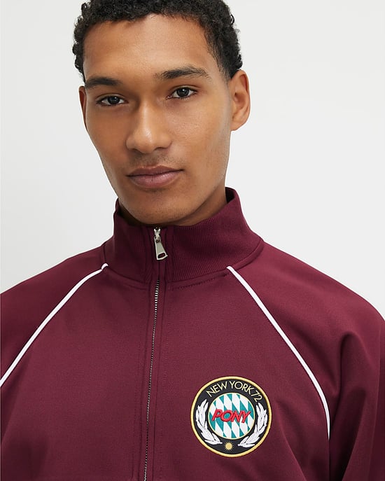 River Island Herren-Tracktop Rot Pony Regular Fit Trikot - Image 3