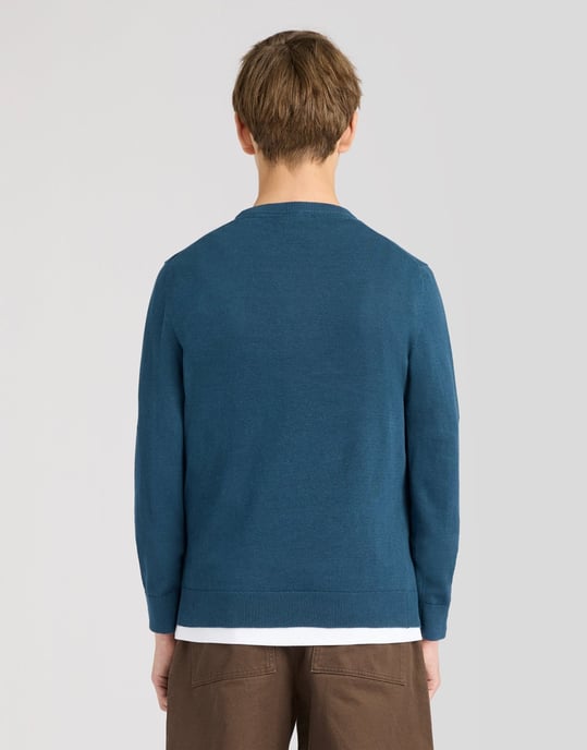 Baumwollpullover mit Rundhalsausschnitt - Image 4