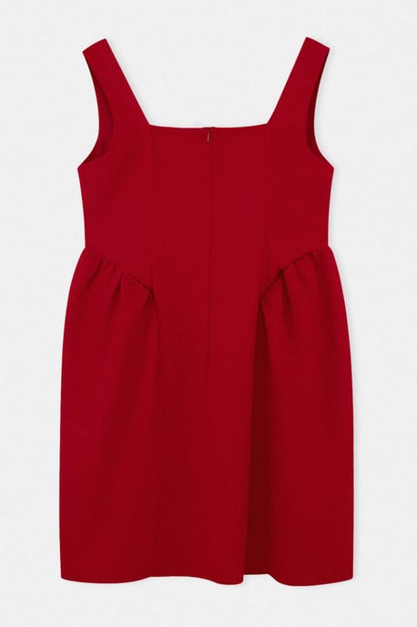 Trendyol Curve Damen Rot Einfarbig Kurz / Mini Ärmellos Casual A-Linie Große Größen Kleid - Image 5