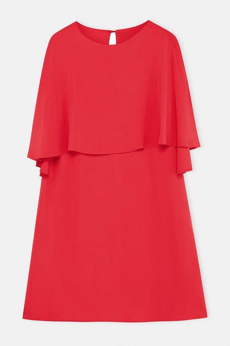 Trendyol Curve Damen Rot Einfarbig Kurz / Mini Ärmellos Gerade Große Größen Kleid - Image 3