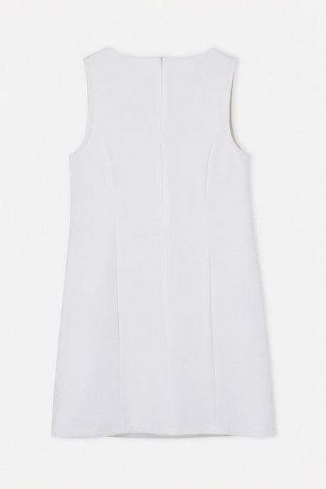 Trendyol Curve Damen Weiß Einfarbig Kurz / Mini Ärmellos Party Bodycon Große Größen Kleid - Image 5