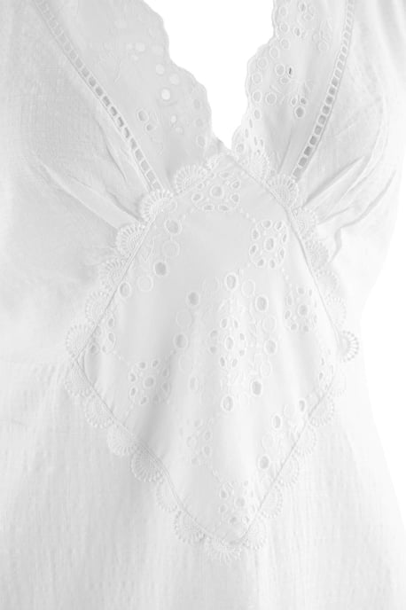 Trendyol Curve Damen Weiß Einfarbig Kurz / Mini Ärmellos A-Linie Große Größen Kleid - Image 5