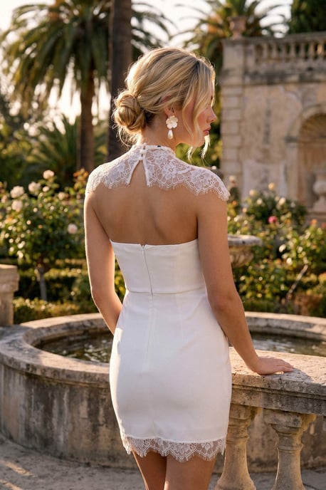 TRENDYOLMİLLA Damen Weiß Einfarbig Kurz / Mini Ärmellos Bodycon Kleider - Image 4