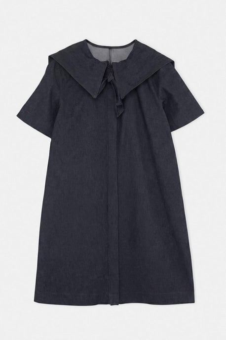 Trendyol Curve Damen Dunkelblau Einfarbig Kurz / Mini Kurz Gerade Große Größen Kleid - Image 4
