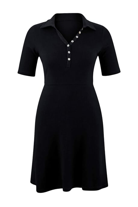 Trendyol Curve Damen Dunkelblau Einfarbig Kurz / Mini Kurz Casual Skater Große Größen Kleid - Image 2