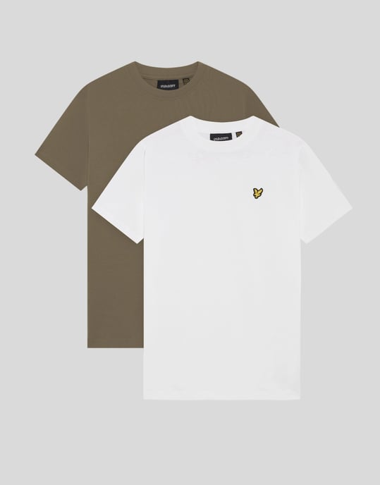 2er-Pack unifarbene T-Shirts - Image 1