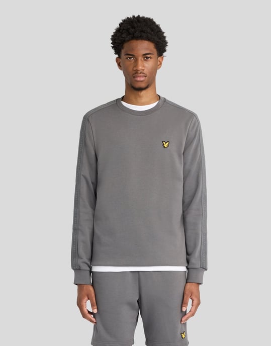 Jacquard-Tape-Sweatshirt mit Rundhalsausschnitt - Image 1