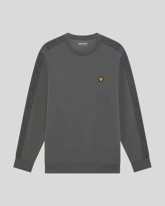 Jacquard-Tape-Sweatshirt mit Rundhalsausschnitt - Image 5