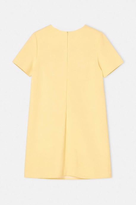 Trendyol Curve Damen Gelb Einfarbig Kurz / Mini 3/4-Arm Casual A-Linie Große Größen Kleid - Image 5
