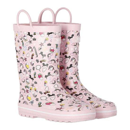 Trespass - Einhorn und Regenbogen Gummistiefel für Mädchen (Pink) - Image 3