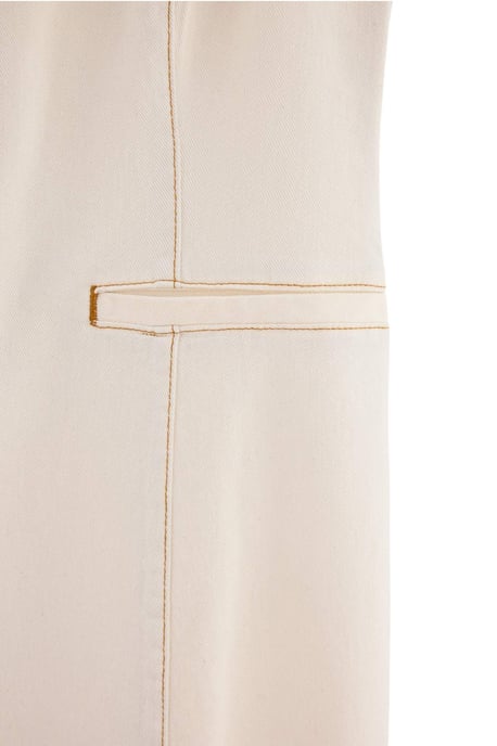 Trendyol Curve Damen Ecru Einfarbig Kurz / Mini Ärmellos Gerade Große Größen Kleid - Image 5