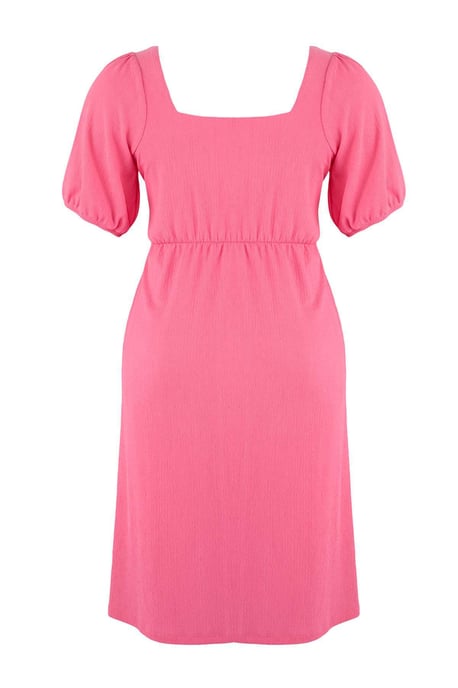 Trendyol Curve Damen Rosa Einfarbig Kurz / Mini Kurz Casual A-Linie Große Größen Kleid - Image 4