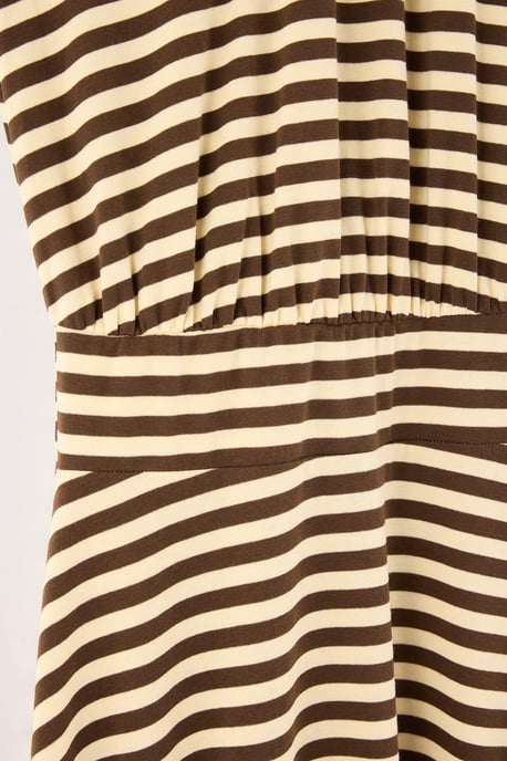 Trendyol Curve Damen Mehrfarbig Gestreift Kurz / Mini Ärmellos Skater Große Größen Kleid - Image 4