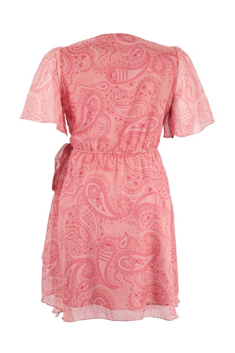 Trendyol Curve Damen Mehrfarbig Paisley Kurz / Mini Kurz Casual Zweireihig Große Größen Kleid - Image 5