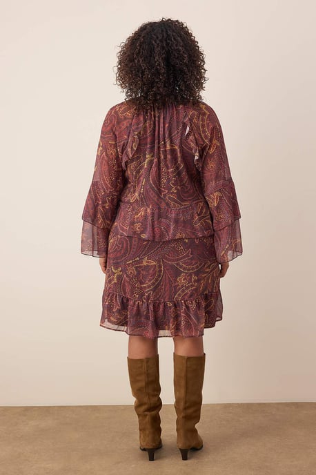 Trendyol Curve Damen Mehrfarbig Einfarbig Kurz / Mini Lang Casual A-Linie Große Größen Kleid - Image 3