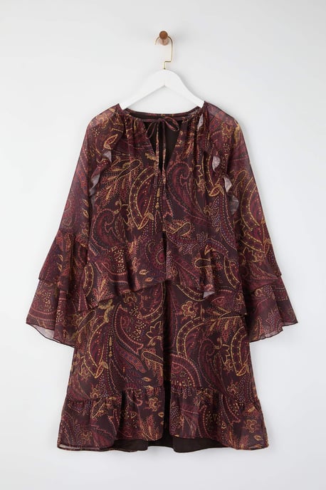 Trendyol Curve Damen Mehrfarbig Einfarbig Kurz / Mini Lang Casual A-Linie Große Größen Kleid - Image 4