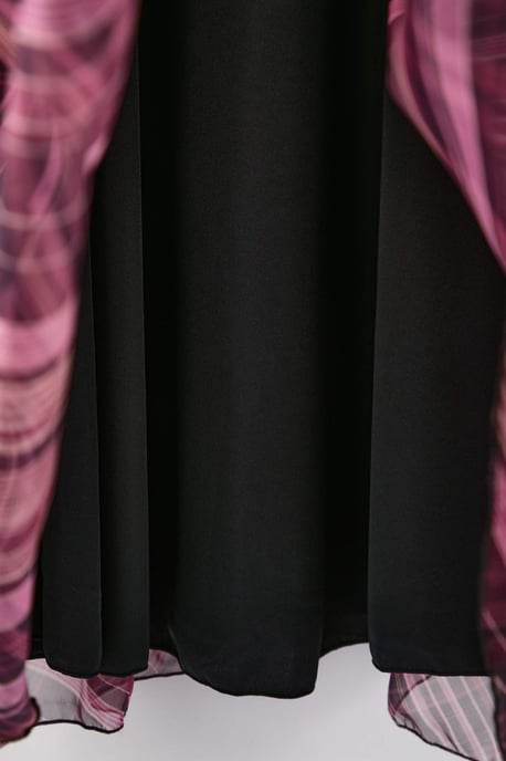 Trendyol Curve Damen Mehrfarbig Geblümt Kurz / Mini Lang Abend / Alltag Zweireihig Große Größen Kleid - Image 5