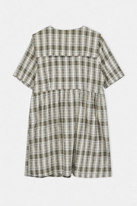 Trendyol Curve Damen Mehrfarbig Kariert Kurz / Mini Kurz Casual Skater Große Größen Kleid - Image 5