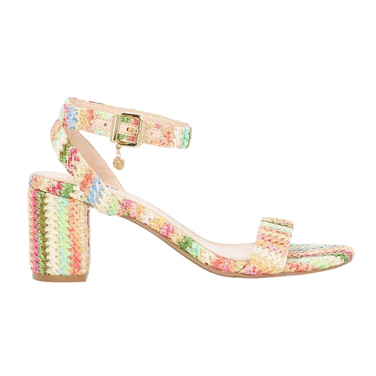Dune London - "Lo Memee" Sandalen für Damen, gewebter Stoff, Mittelhoher Absatz (Bunt) - Image 1