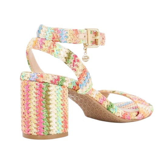 Dune London - "Lo Memee" Sandalen für Damen, gewebter Stoff, Mittelhoher Absatz (Bunt) - Image 2