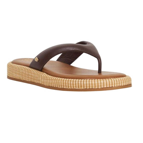 Dune London - "Lo Laike" Sandalen für Damen, Leder, Zehentrenner (Braun) - Image 5