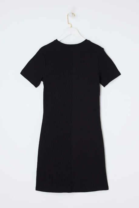 Trendyol Curve Damen Schwarz Einfarbig Kurz / Mini Kurz Casual Gerade Große Größen Kleid - Image 4