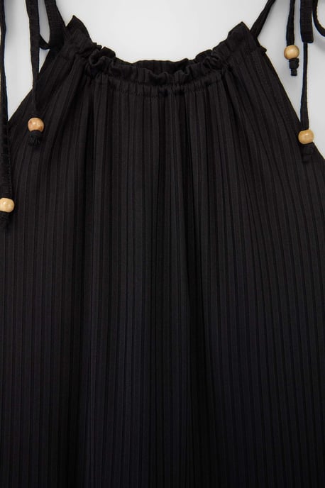 Trendyol Curve Damen Schwarz Einfarbig Kurz / Mini Ärmellos A-Linie Große Größen Kleid - Image 5