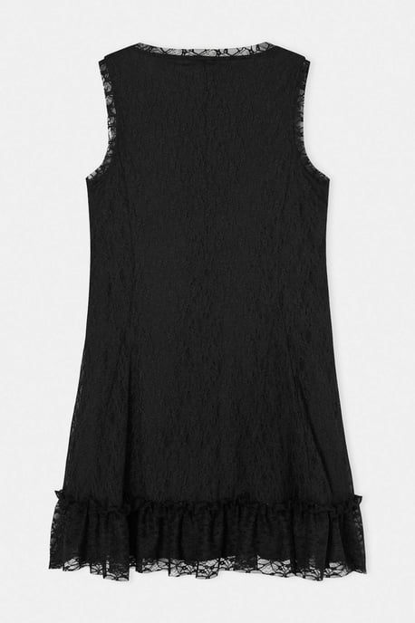 Trendyol Curve Damen Schwarz Einfarbig Kurz / Mini Ärmellos A-Linie Große Größen Kleid - Image 5
