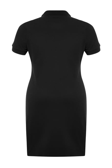 Trendyol Curve Damen Schwarz Einfarbig Kurz / Mini Kurz Casual Gerade Große Größen Kleid - Image 5
