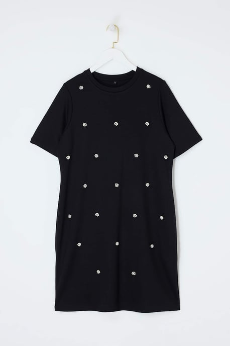Trendyol Curve Damen Schwarz Einfarbig Kurz / Mini Kurz Gerade Große Größen Kleid - Image 3