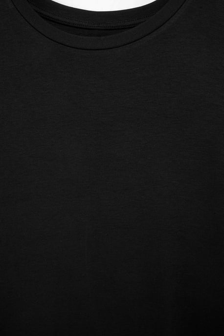 Trendyol Curve Damen Schwarz Einfarbig Kurz / Mini Kurz Skater Große Größen Kleid - Image 5