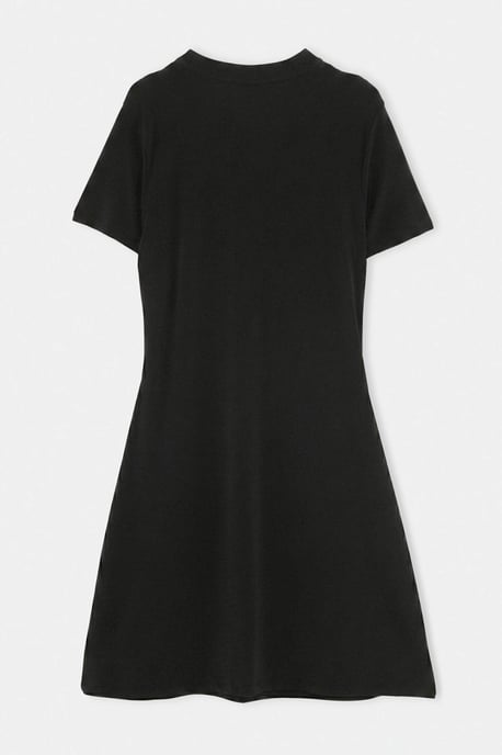 Trendyol Curve Damen Schwarz Einfarbig Kurz / Mini Kurz A-Linie Große Größen Kleid - Image 5