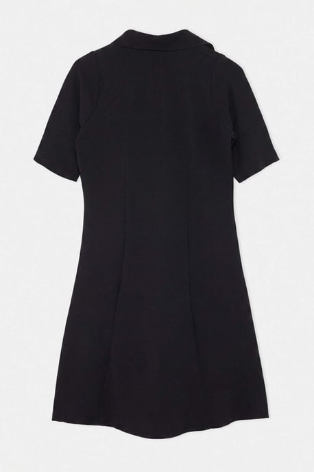 Trendyol Curve Damen Schwarz Einfarbig Kurz / Mini 3/4-Arm A-Linie Große Größen Kleid - Image 5