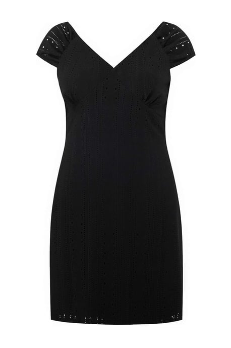 Trendyol Curve Damen Schwarz Einfarbig Kurz / Mini Ärmellos Casual A-Linie Große Größen Kleid - Image 5